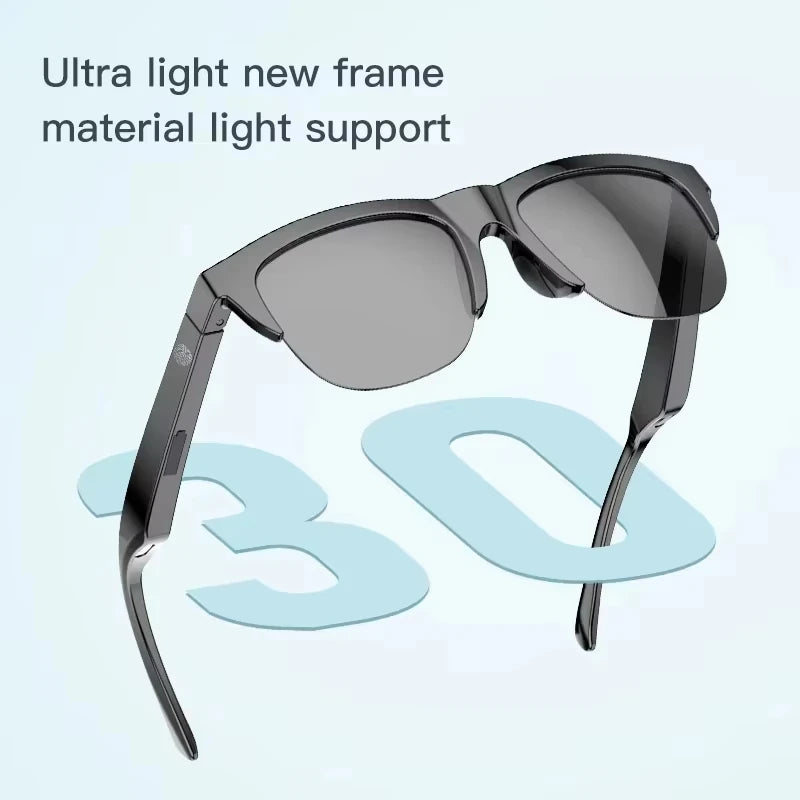 GENERIC 002 Smart Glasses (Black, with Microphone)