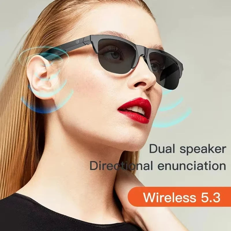 GENERIC 002 Smart Glasses (Black, with Microphone)